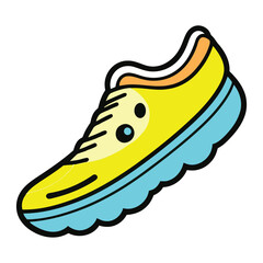 sneakers isolated on white