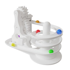 Twist a gear - Screw Lift ball machine toy 3D