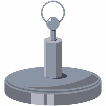 recommend clip art: Neodymium magnet vector cartoon illustration isolated on a white background.