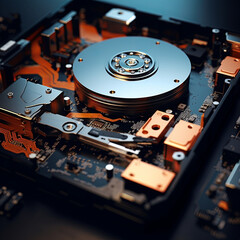 Obraz premium computer hard disk drive