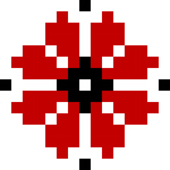 Obraz premium Ukrainian Embroidery Element