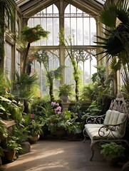 Victorian Greenhouse Botanicals: A Modern Landscape Fusion of Victorian and Contemporary Flora