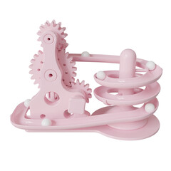 Twist a gear - Light Pink Screw Lift ball machine toy 3D