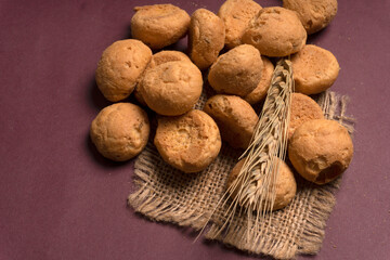 Crunchy Rusk or Toast for healthy life with wheat for breakfast.