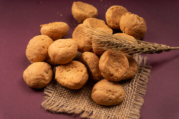 Crunchy Rusk or Toast for healthy life with wheat for breakfast.
