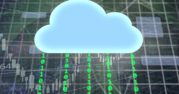 Image of connections and data processing over city