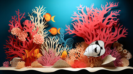 Coral reef sculpture