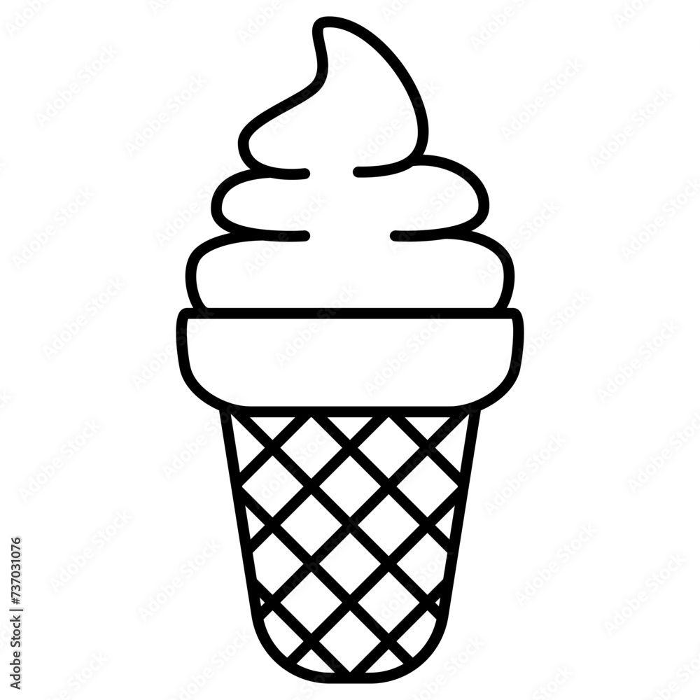 Poster ice cream cone