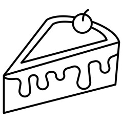 illustration of a cake with cherry