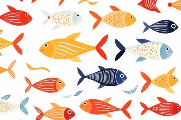 Pattern of colored fish