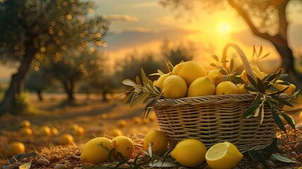 Lemons and olive branches. Generative AI