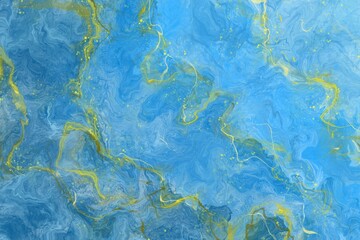 Abstract background Abstract watercolor paint background by teal color blue golden and green with liquid fluid texture for background, banner