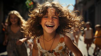 Sunny Smiles: Celebrating Joy and Optimism in Children�s Lives
