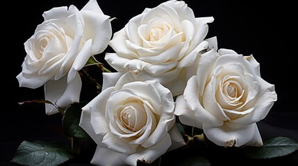 White rose on dark background
