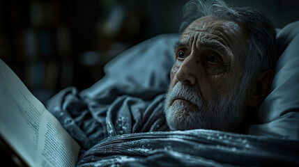Retrato, primer plano de ancianos como imagen de la soledad de las personas mayores en la sociedad actual