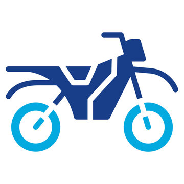 Dirt Bike icon vector image. Can be used for Outdoor Fun.