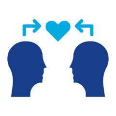 Empathy icon vector image. Can be used for Leadership.