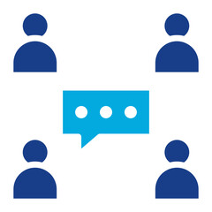 Socializing icon vector image. Can be used for Networking.