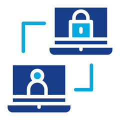Network Access Control icon vector image. Can be used for Networking.