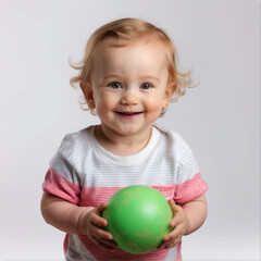 Fototapeta na wymiar portrait of a little child smiling