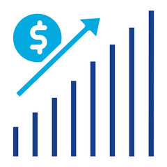 Sales Growth icon vector image. Can be used for Business Analytics.