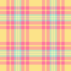 Folklore background plaid tartan, hipster seamless textile vector. Nostalgic texture fabric pattern check in red and light colors.