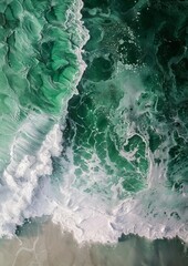 Fototapeta premium surrealism, aerial view, coastline, conceptual art, photography, magical, minimalism