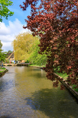 Autumn Colours by the River Windrush in Bourton-on-the-Water, Cotswolds