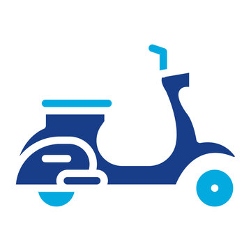 Italian Scooter icon vector image. Can be used for Italy.
