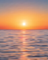 Sea Sunset Sky Vector Illustratio