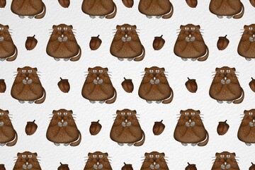 Groundhog Character Background jpeg. for hand drawn.