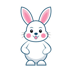 cute easter bunny rabbit