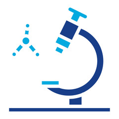 Microscope icon vector image. Can be used for Lab.