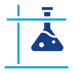 Erlenmeyer icon vector image. Can be used for Lab.
