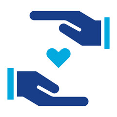 Helping Hand icon vector image. Can be used for Friendship.