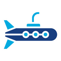 Submarine icon vector image. Can be used for Ocean.