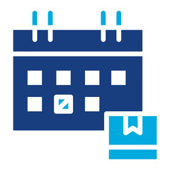 Delivery Date icon vector image. Can be used for Warehouse.