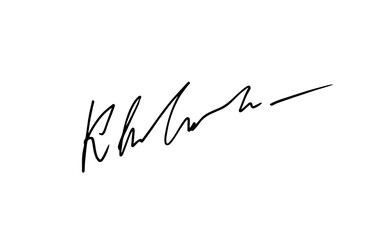 Unique invented signatures for business documents, for business, for designs. Vector illustration.