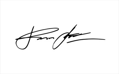 Unique invented signatures for business documents, for business, for designs. Vector illustration.