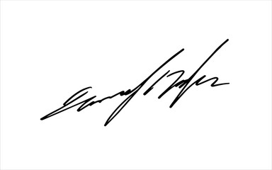 Unique invented signatures for business documents, for business, for designs. Vector illustration.