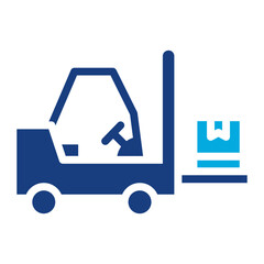 Fork Lift icon vector image. Can be used for Manufacturing.