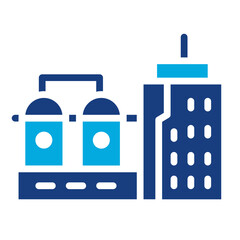 Refinery icon vector image. Can be used for Manufacturing.