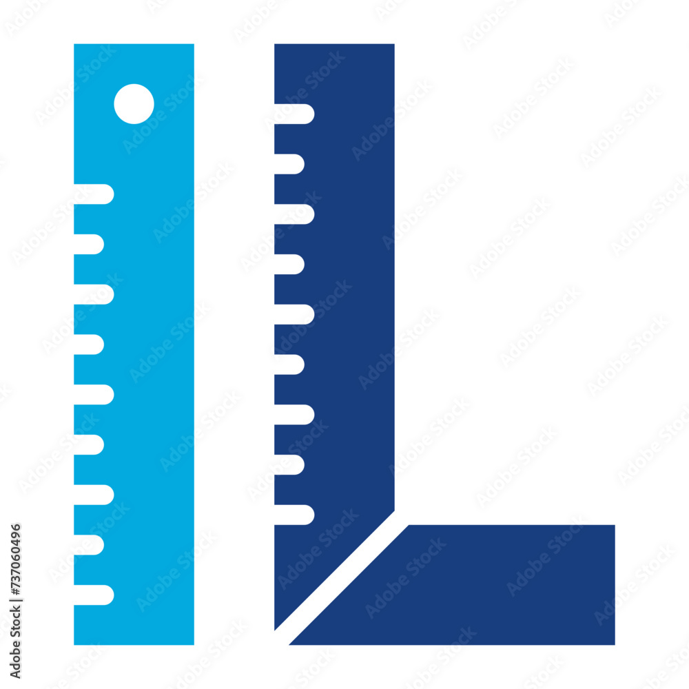 Poster ruler icon vector image. can be used for shoemaker.