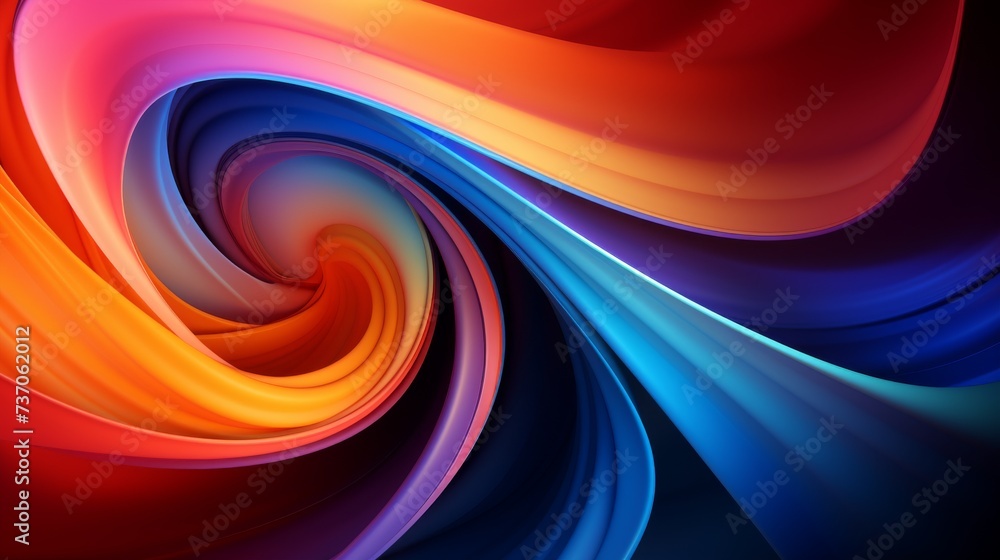 Poster dynamic abstract swirls in motion background