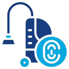 Biometric Vacuum icon vector image. Can be used for Biometrics.