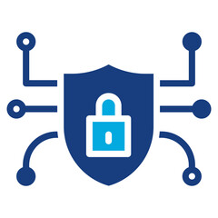 Cyber Security icon vector image. Can be used for Biometrics.