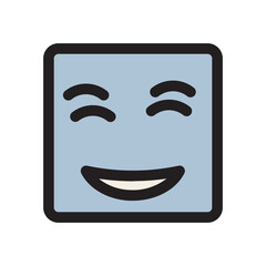 Emoji Emoticon Face Feeling Girl Relieved Smiley Filled Outline Ocon
