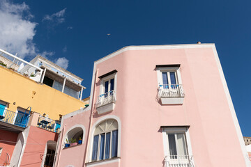 Fototapeta premium view of the beautiful island of Procida