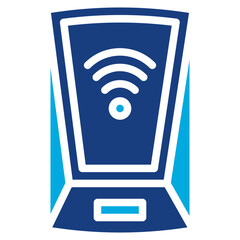 Scanning Device icon vector image. Can be used for Biometrics.