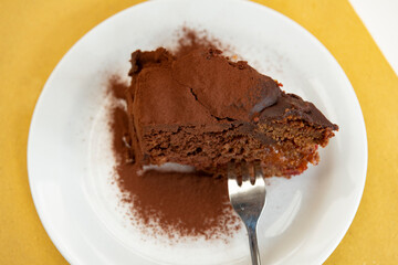 delicious chocolate and jam dessert